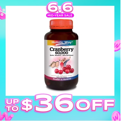 HOLISTIC WAY - Cranberry 60000mg (For Urinary Tract Health) 60s