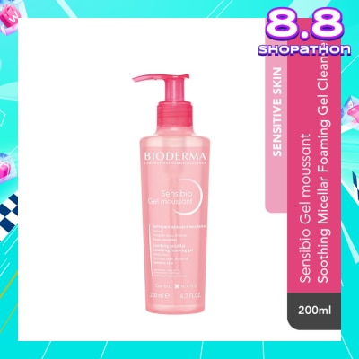 BIODERMA Sensibio Gel moussant Gentle Soothing Micellar Foaming Gel Cleanser (Sensitive Skin) 200ml