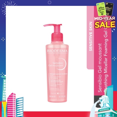 BIODERMA Sensibio Gel moussant Gentle Soothing Micellar Foaming Gel Cleanser (Sensitive Skin) 200ml