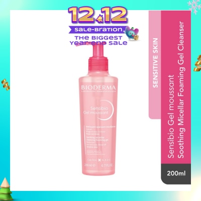 BIODERMA Sensibio Gel moussant Gentle Soothing Micellar Foaming Gel Cleanser (Sensitive Skin) 200ml