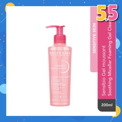 BIODERMA Sensibio Gel moussant Gentle Soothing Micellar Foaming Gel Cleanser (Sensitive Skin) 200ml