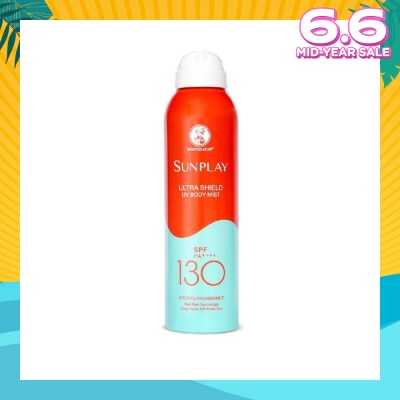 SUNPLAY Ultra Shield UV Body Mist SPF 130 (Superior UV Protection, Specially designed for long hours of water & outdoor activities) 165ml