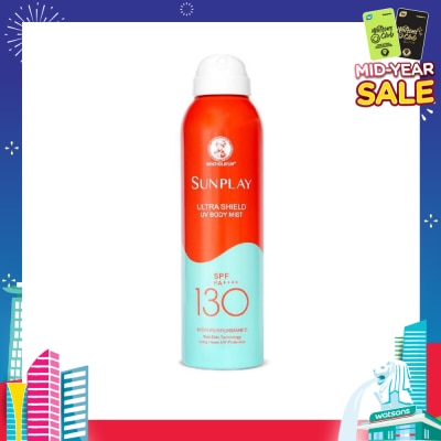 SUNPLAY Ultra Shield UV Body Mist SPF 130 (Superior UV Protection, Specially designed for long hours of water & outdoor activities) 165ml