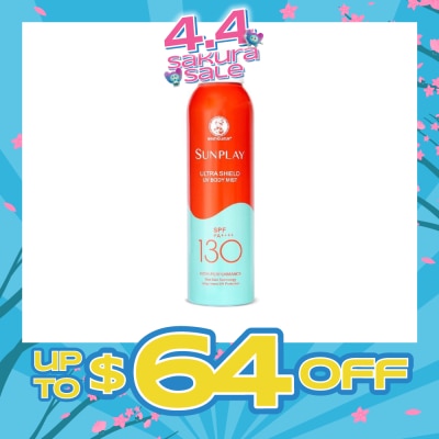 SUNPLAY - Ultra Shield UV Body Mist SPF 130 (Superior UV Protection, Specially designed for long hours of water & outdoor activities) 165ml&nbsp;(Expiry: Aug`2026)