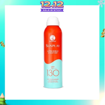 SUNPLAY Ultra Shield UV Body Mist SPF 130 (Superior UV Protection, Specially designed for long hours of water & outdoor activities) 165ml (Expiry: Aug`2026)
