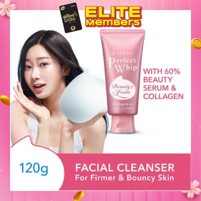 SENKA Perfect Whip Collagen-in Beauty Foam Facial Cleanser 120g