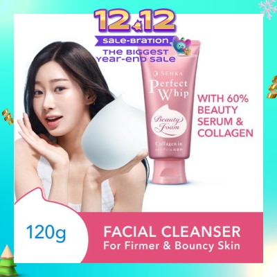 SENKA Perfect Whip Collagen-in Beauty Foam Facial Cleanser 120g