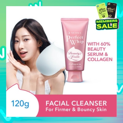 SENKA Perfect Whip Collagen-in Beauty Foam Facial Cleanser 120g