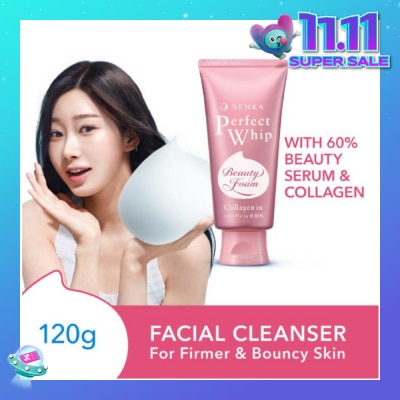 SENKA Perfect Whip Collagen-in Beauty Foam Facial Cleanser 120g