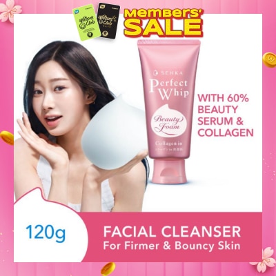 SENKA Perfect Whip Collagen-in Beauty Foam Facial Cleanser 120g