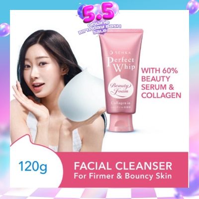 SENKA - Perfect Whip Collagen-in Beauty Foam Facial Cleanser 120g