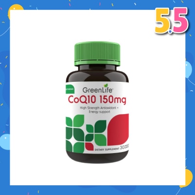 GREENLIFE CoQ10 150mg Veggie Capsules 30s
