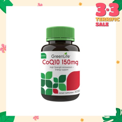 GREENLIFE CoQ10 150mg Veggie Capsules 30s