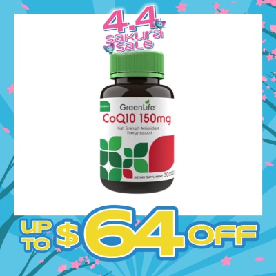 GREENLIFE - CoQ10 150mg Veggie Capsules 30s