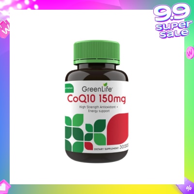 GREENLIFE CoQ10 150mg Veggie Capsules 30s