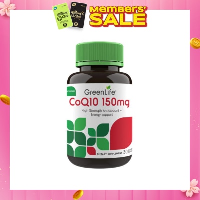 GREENLIFE CoQ10 150mg Veggie Capsules 30s