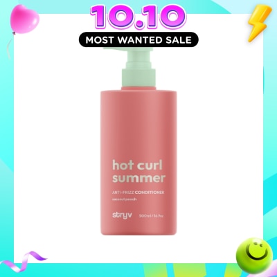 STRYV Hot Curl Summer Anti Frizz Conditioner Coconut Peach 500ml image