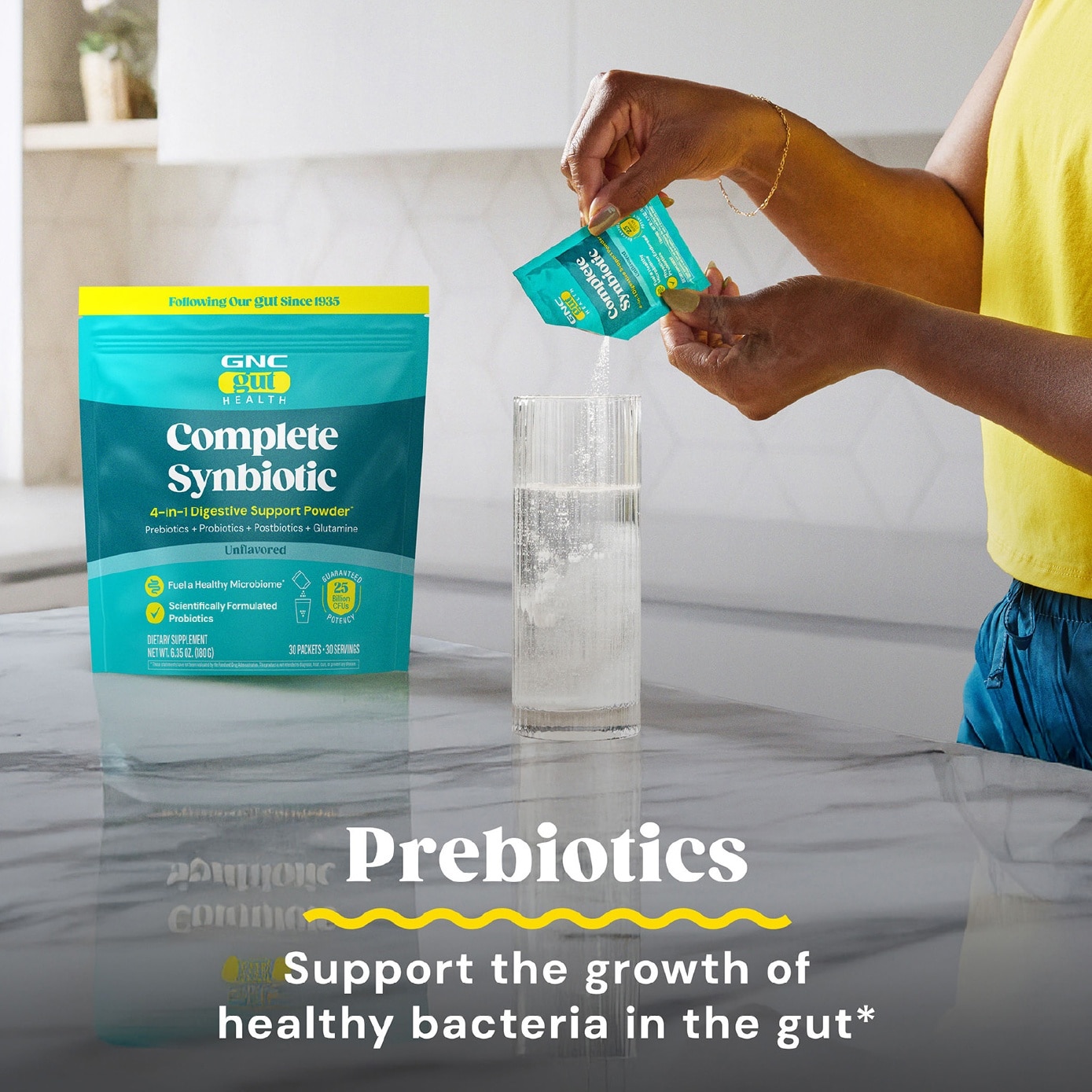Gut Health Complete Synbiotic 4-in-1 Digestive Support Powder 25B CFU Sachet 30s