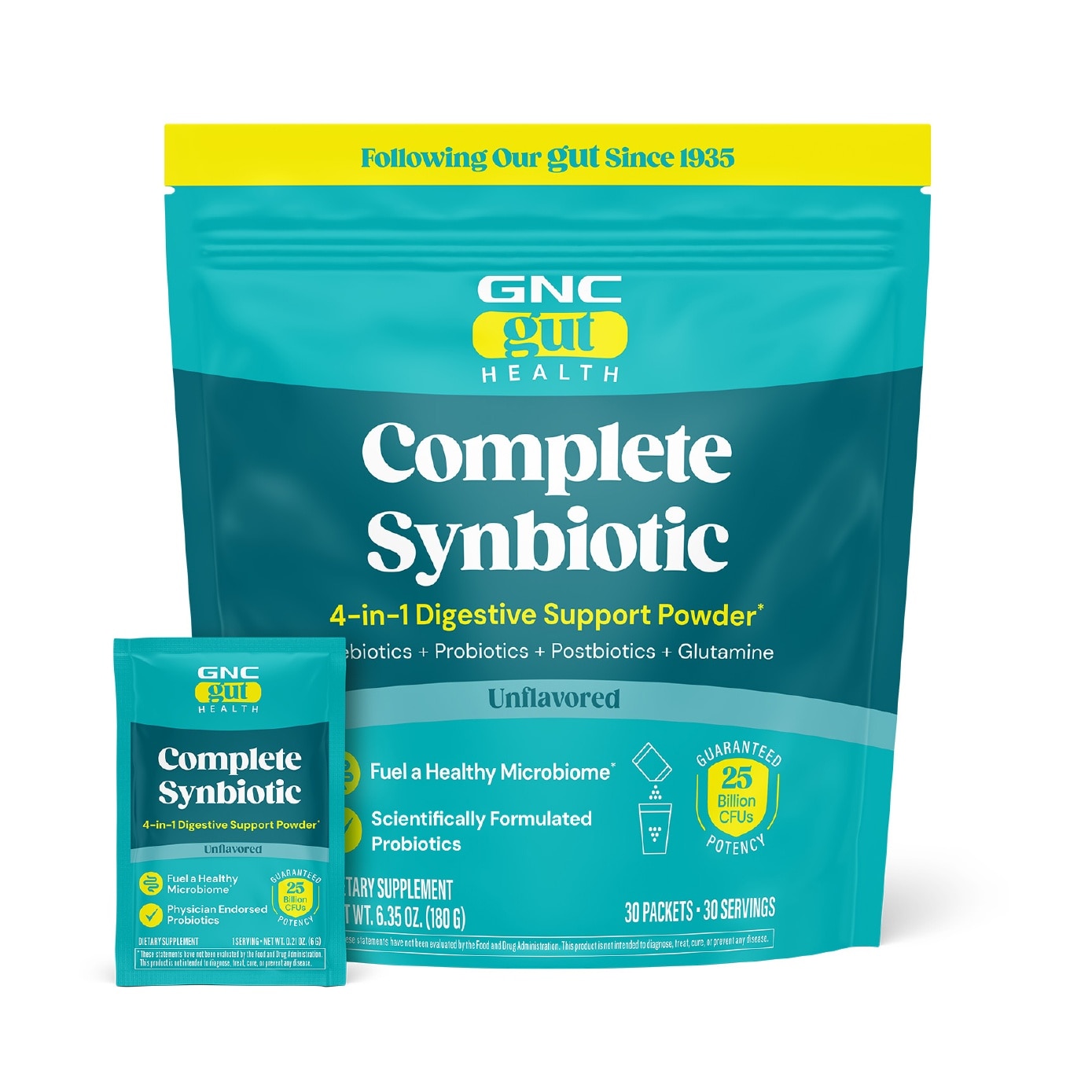 Gut Health Complete Synbiotic 4-in-1 Digestive Support Powder 25B CFU Sachet 30s