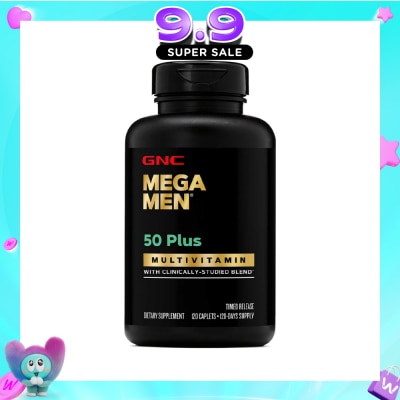 GNC - Mega Men® 50 Plus Multivitamin Timed Release Caplet 120s image