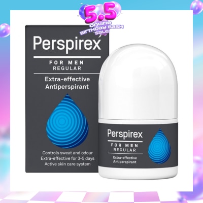 PERSPIREX - Men Regular Extra Effective Antiperspirant Roll-on 20ml