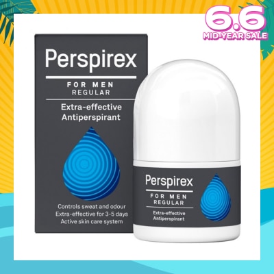 PERSPIREX Men Regular Extra Effective Antiperspirant Roll-on 20ml (Expiry: Dec`2025)