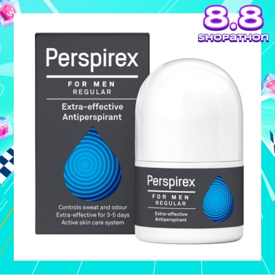 PERSPIREX Men Regular Extra Effective Antiperspirant Roll-on 20ml (Expiry: Dec`2025)