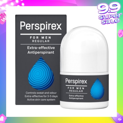 PERSPIREX Men Regular Extra Effective Antiperspirant Roll-on 20ml (Expiry: Dec`2025)