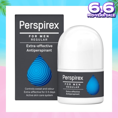PERSPIREX Men Regular Extra Effective Antiperspirant Roll-on 20ml (Expiry: Dec`2025)