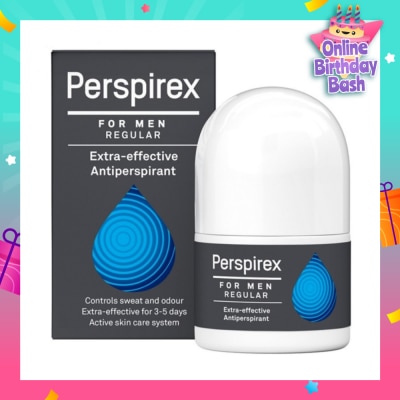 PERSPIREX Men Regular Extra Effective Antiperspirant Roll-on 20ml (Expiry: Dec`2025)