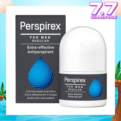 PERSPIREX Men Regular Extra Effective Antiperspirant Roll-on 20ml (Expiry: Dec`2025)