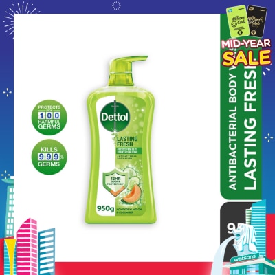 DETTOL Lasting Fresh Anti-Bacterial Body Wash 950ml