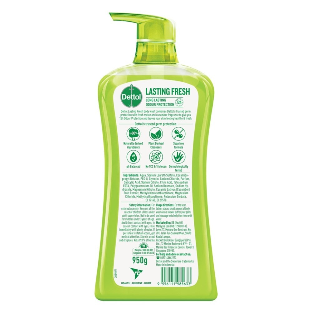 Lasting Fresh Anti-Bacterial Body Wash 950ml