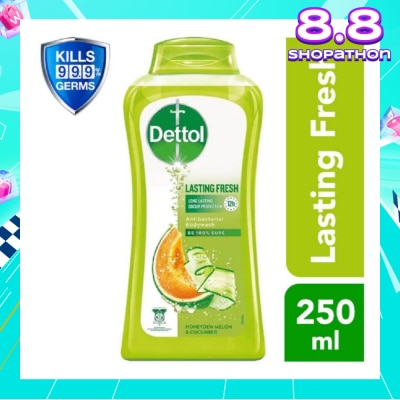 DETTOL Dettol Lasting Fresh Anti-Bacterial Bodywash 250ml (Honeydew Melon & Cucumber)