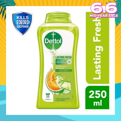 DETTOL Dettol Lasting Fresh Anti-Bacterial Bodywash 250ml (Honeydew Melon & Cucumber)