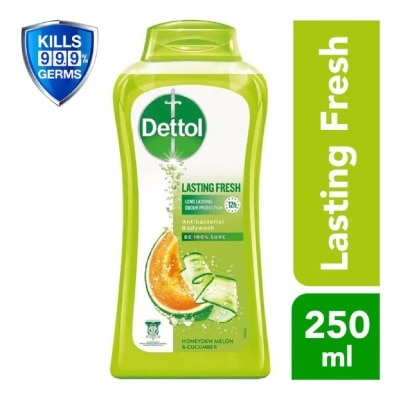 DETTOL Dettol Lasting Fresh Anti-Bacterial Bodywash 250ml (Honeydew Melon & Cucumber)