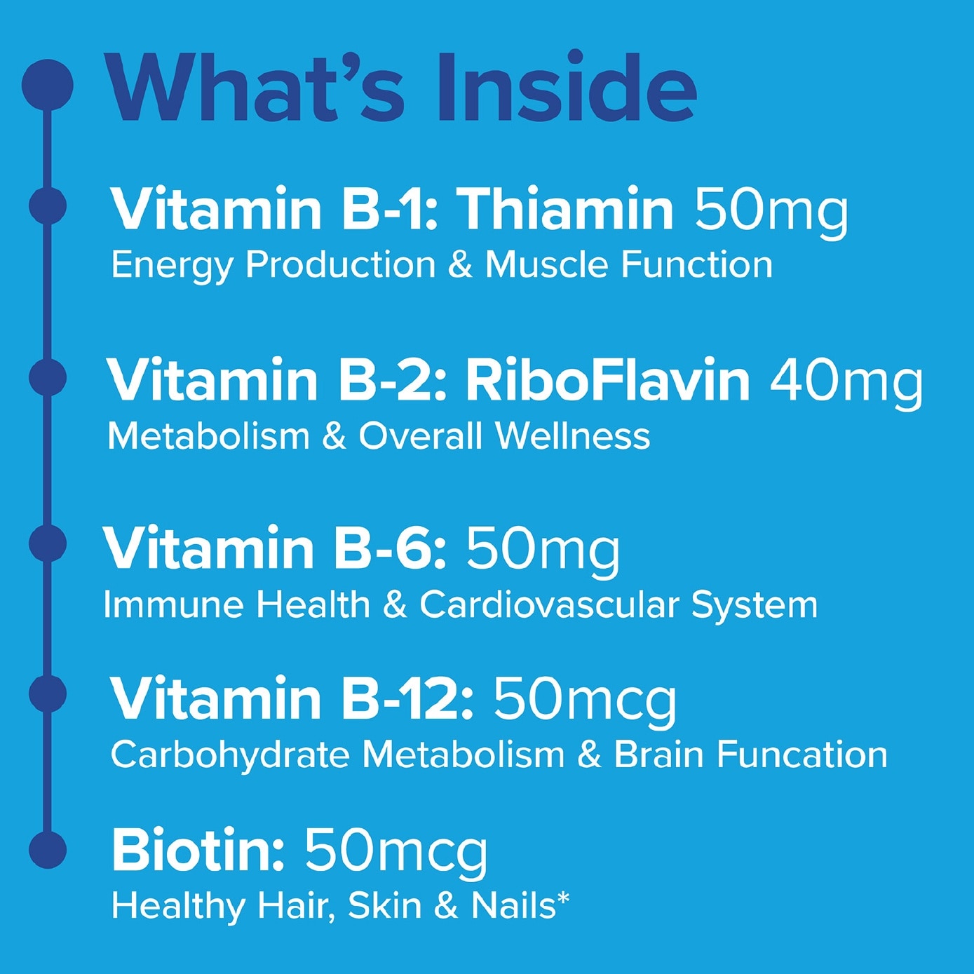 GNC Big 50 B-Complex Formula Vegan Caplet 90s