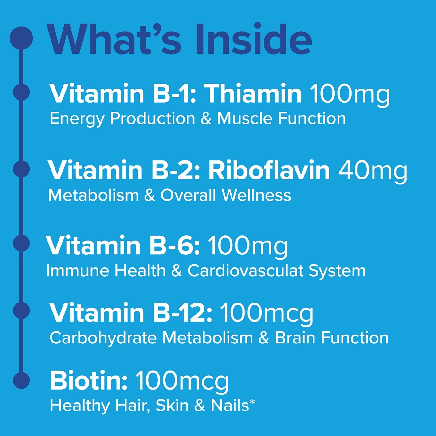 GNC Big 100 B-Complex Formula Vegan Caplet 90s