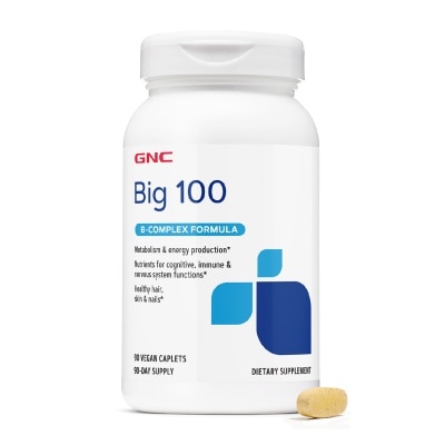 GNC - GNC Big 100 B-Complex Formula Vegan Caplet 90s