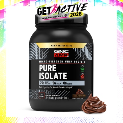 GNC - AMP Micro-Filtered Whey Protein Pure Isolate Chocolate Frosting 721.6g image