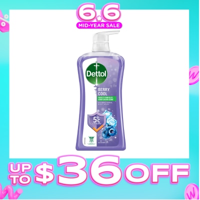 DETTOL - Berry Cool Anti-Bacterial Body Wash Shower Gel 950ml