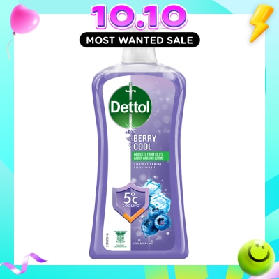 DETTOL Berry Cool Anti Bacterial Body Wash Shower Gel 950ml image