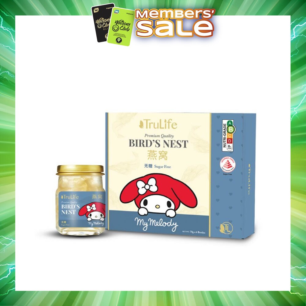 My Melody Premium Bird's Nest Sugar Free (100% Authentic, No Additives, Pure Wellness In Every Spoonful) 70g x 6s (Expiry: Oct`2026)