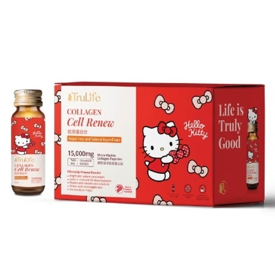 TRULIFE Hello Kitty Collagen Cell Renew (Infused With 15,000Mg Of Pure Micro Marine Collagen Peptides) 50ml X 10s