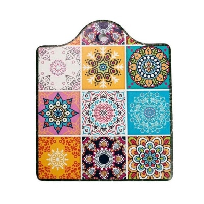 TABLE MATTERS Peranakan Coaster (Pot)-G PC60060G (Heat Resistance + Thermal Insulator + Cork Backing To Prevent Scratches) 0.35kg