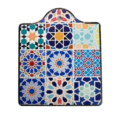 TABLE MATTERS Peranakan Coaster (Pot)-J PC60060J (Heat Resistance + Thermal Insulator + Cork Backing To Prevent Scratches) 0.35kg