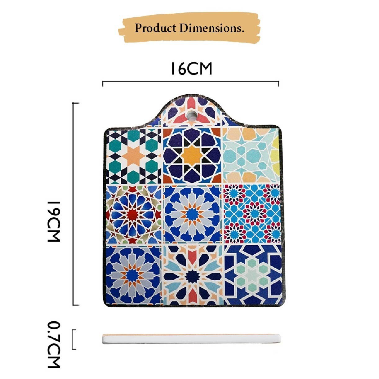 Peranakan Coaster (Pot)-J PC60060J (Heat Resistance + Thermal Insulator + Cork Backing To Prevent Scratches) 0.35kg