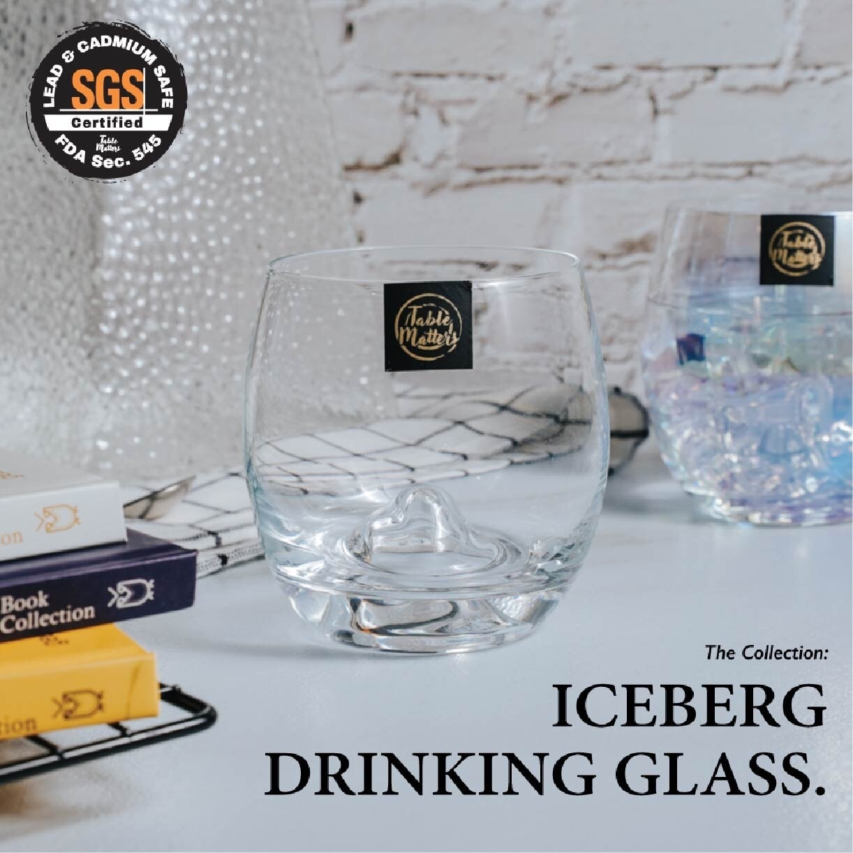 Taikyu Iceberg Drinking Glass 380ml CGDI33380 (Set of 2) 1s