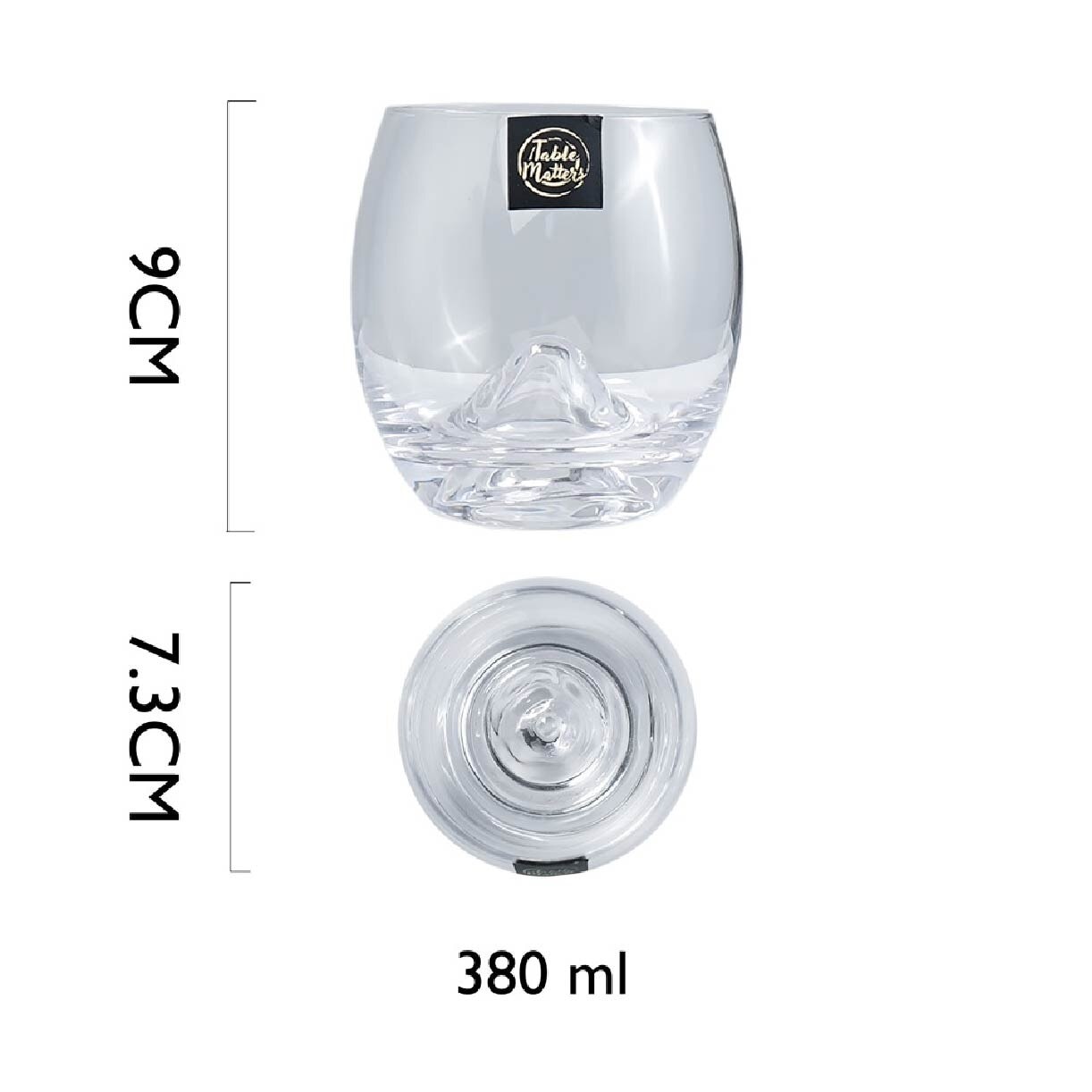 Taikyu Iceberg Drinking Glass 380ml CGDI33380 (Set of 2) 1s