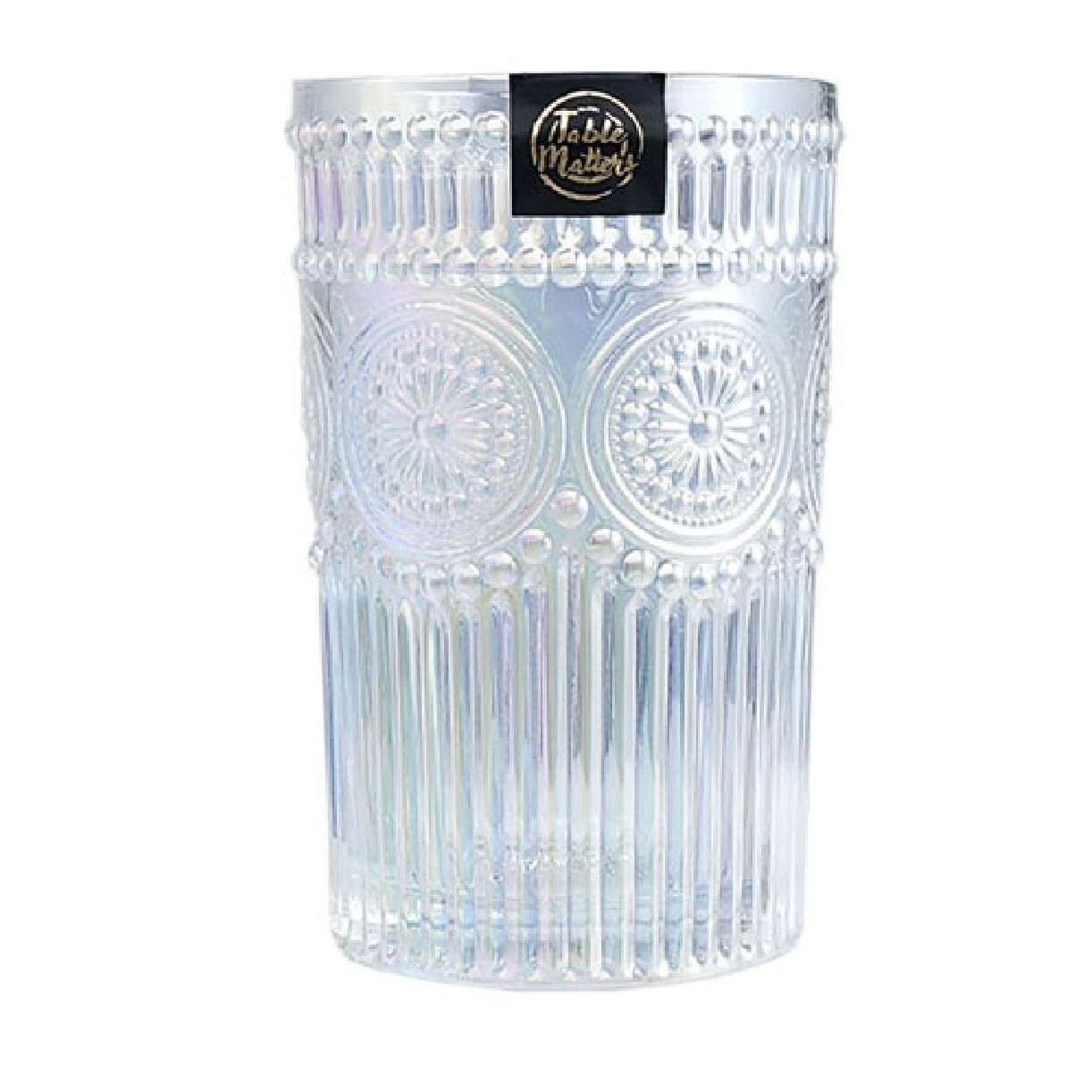 Taikyu Pearl Lace Drinking Glass 350ml CGLP33350 (Set of 2) 1s